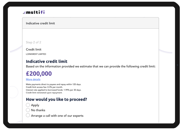 multifi business finance - join the waiting list